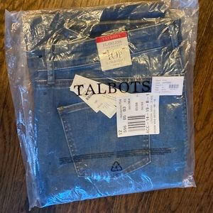 Talbots straight leg 5 pocket jeans, brand new still in bag with tag, size 16p